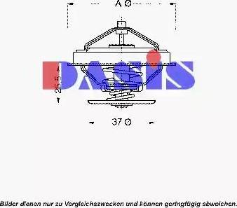 AKS Dasis 751859N - Termostat,lichid racire aaoparts.ro