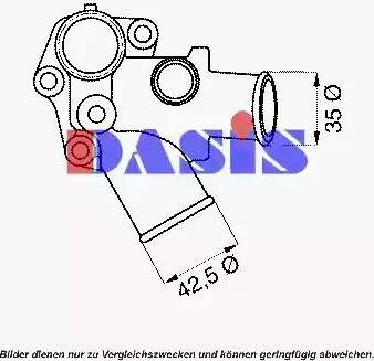 AKS Dasis 751844N - Termostat,lichid racire aaoparts.ro