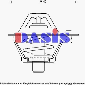AKS Dasis 751806N - Termostat,lichid racire aaoparts.ro