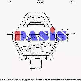AKS Dasis 751803N - Termostat,lichid racire aaoparts.ro