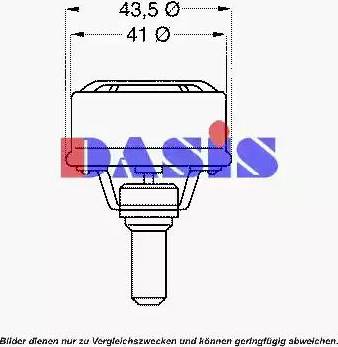AKS Dasis 751783N - Termostat,lichid racire aaoparts.ro