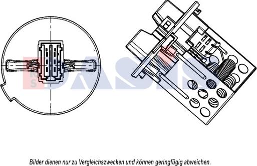 AKS Dasis 700122N - Rezistor, ventilator habitaclu aaoparts.ro