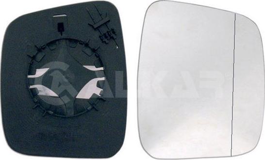 Alkar 6452351 - Sticla oglinda, oglinda retrovizoare exterioara aaoparts.ro