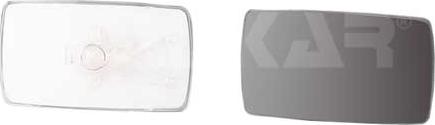 Alkar 6401397 - Sticla oglinda, oglinda retrovizoare exterioara aaoparts.ro