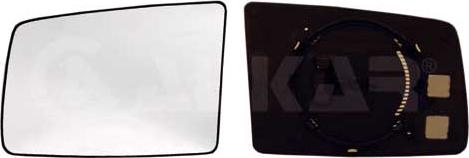 Alkar 6402435 - Sticla oglinda, oglinda retrovizoare exterioara aaoparts.ro