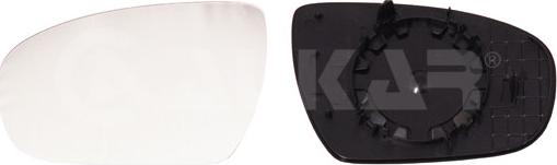 Alkar 6481623 - Sticla oglinda, oglinda retrovizoare exterioara aaoparts.ro