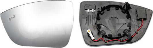 Alkar 6481094 - Sticla oglinda, oglinda retrovizoare exterioara aaoparts.ro