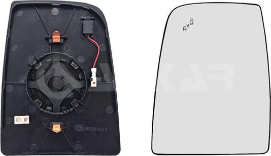 Alkar 6435734 - Sticla oglinda, oglinda retrovizoare exterioara aaoparts.ro