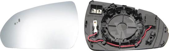 Alkar 6435724 - Sticla oglinda, oglinda retrovizoare exterioara aaoparts.ro