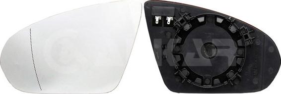 Alkar 6435723 - Sticla oglinda, oglinda retrovizoare exterioara aaoparts.ro