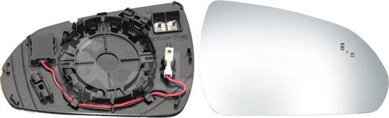 Alkar 6436724 - Sticla oglinda, oglinda retrovizoare exterioara aaoparts.ro