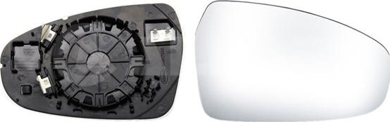 Alkar 6431073 - Sticla oglinda, oglinda retrovizoare exterioara aaoparts.ro