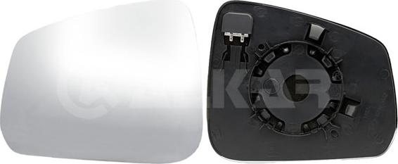 Alkar 6431830 - Sticla oglinda, oglinda retrovizoare exterioara aaoparts.ro