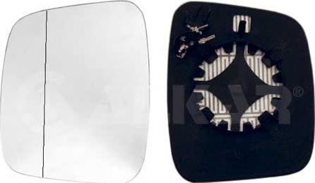 Alkar 6431351 - Sticla oglinda, oglinda retrovizoare exterioara aaoparts.ro