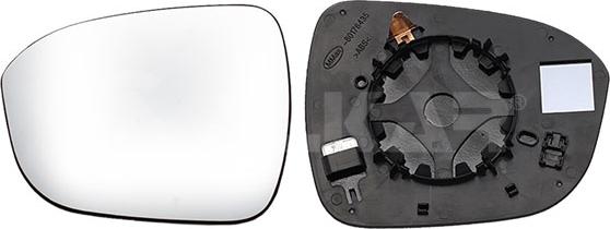 Alkar 6431764 - Sticla oglinda, oglinda retrovizoare exterioara aaoparts.ro