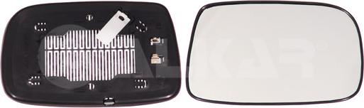 Alkar 6432262 - Sticla oglinda, oglinda retrovizoare exterioara aaoparts.ro