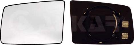 Alkar 6425435 - Sticla oglinda, oglinda retrovizoare exterioara aaoparts.ro