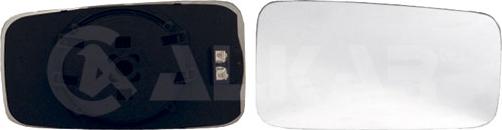 Alkar 6426098 - Sticla oglinda, oglinda retrovizoare exterioara aaoparts.ro