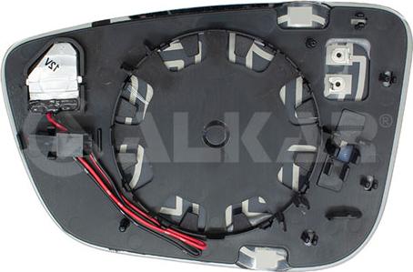Alkar 6474491 - Sticla oglinda, oglinda retrovizoare exterioara aaoparts.ro