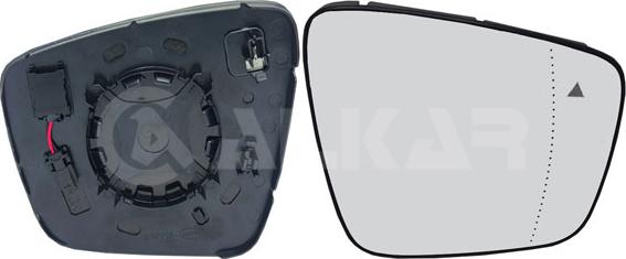 Alkar 6474756 - Sticla oglinda, oglinda retrovizoare exterioara aaoparts.ro