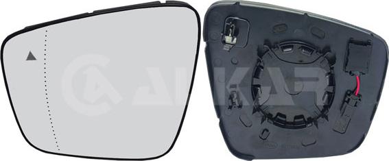 Alkar 6473756 - Sticla oglinda, oglinda retrovizoare exterioara aaoparts.ro