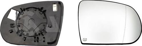 Alkar 6472809 - Sticla oglinda, oglinda retrovizoare exterioara aaoparts.ro