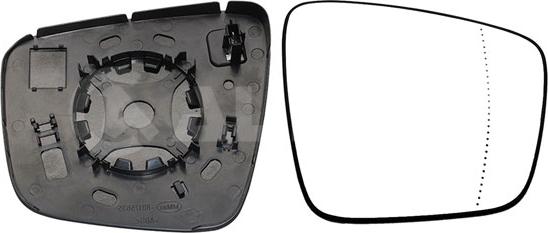 Alkar 6472756 - Sticla oglinda, oglinda retrovizoare exterioara aaoparts.ro