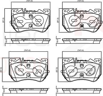 ALLIED NIPPON ADB04016 - Set placute frana,frana disc aaoparts.ro