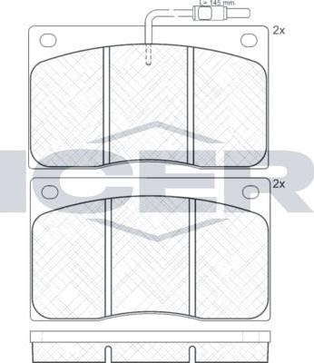 ANDEL 140544 - Set placute frana,frana disc aaoparts.ro