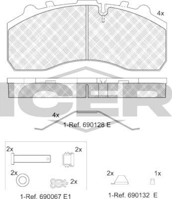 ANDEL 151194-066 - Set placute frana,frana disc aaoparts.ro