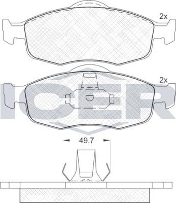 ANDEL 180916 - Set placute frana,frana disc aaoparts.ro