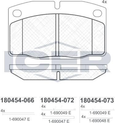 ANDEL 180454 - Set placute frana,frana disc aaoparts.ro