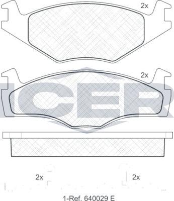 ANDEL 180460 - Set placute frana,frana disc aaoparts.ro