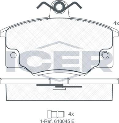 ANDEL 180397 - Set placute frana,frana disc aaoparts.ro