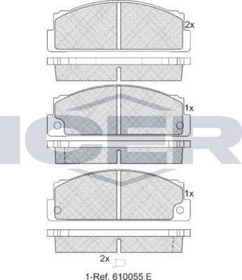 ANDEL 180240 - Set placute frana,frana disc aaoparts.ro