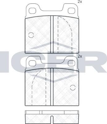 ANDEL 180200 - Set placute frana,frana disc aaoparts.ro