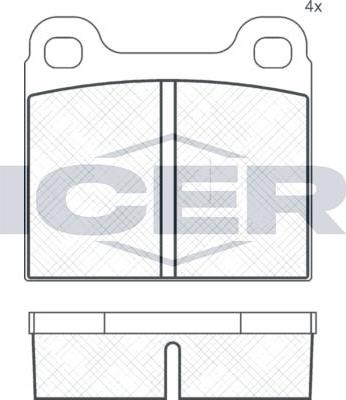 ANDEL 180219 - Set placute frana,frana disc aaoparts.ro