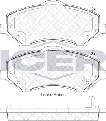 ANDEL 181908-201 - Set placute frana,frana disc aaoparts.ro