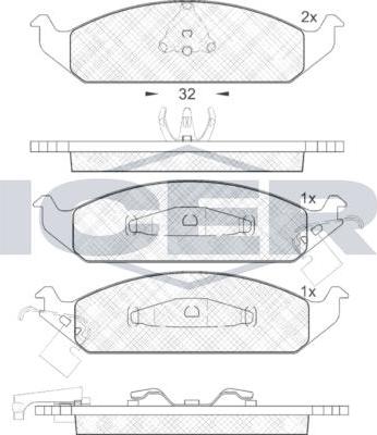 ANDEL 181339 - Set placute frana,frana disc aaoparts.ro