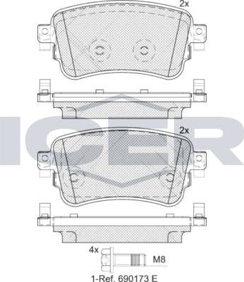 ANDEL 182294 - Set placute frana,frana disc aaoparts.ro