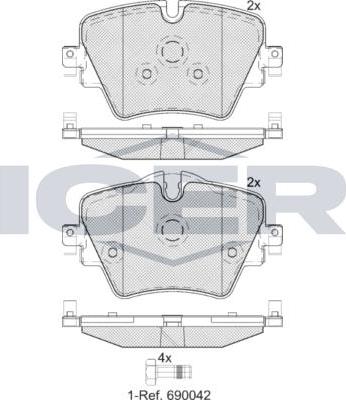 ANDEL 182216 - Set placute frana,frana disc aaoparts.ro