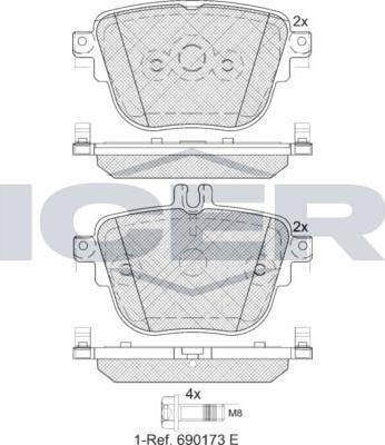 ANDEL 182289 - Set placute frana,frana disc aaoparts.ro