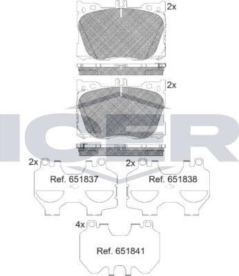 ANDEL 182282 - Set placute frana,frana disc aaoparts.ro