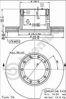 AP 44013 - Disc frana aaoparts.ro