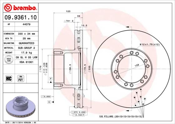 AP 44079 - Disc frana aaoparts.ro