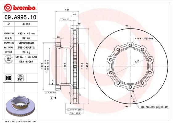AP 44103 - Disc frana aaoparts.ro