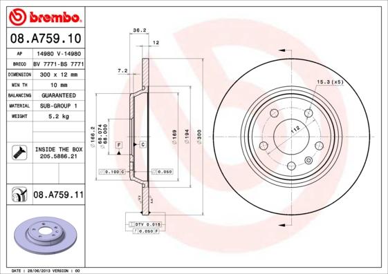 AP 14980 - Disc frana aaoparts.ro