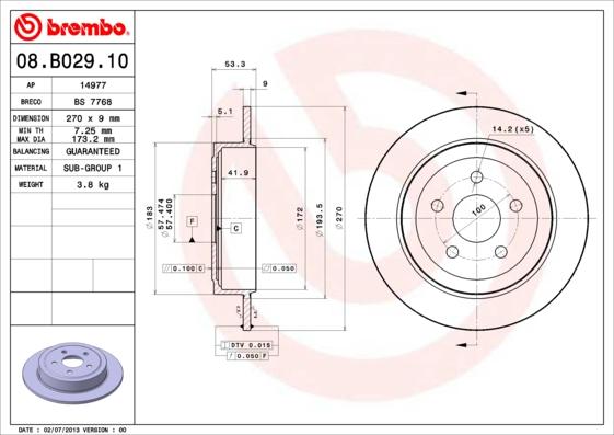 AP 14977 - Disc frana aaoparts.ro