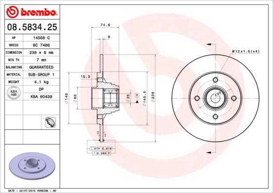 AP 14568 C - Disc frana aaoparts.ro