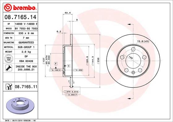 AP 14699 E - Disc frana aaoparts.ro